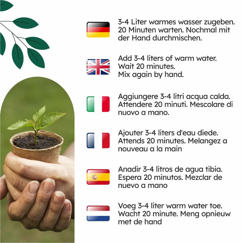 Cocokings CocoGrow Universelle Gartenerde - 3 Varianten: 3 x 650g, 6 x 650g, 9 x 650g - Natürliche & Torffreie Kokos-Anzuchterde - Perfekt für Kräuter, Gemüse, Exoten & Mehr